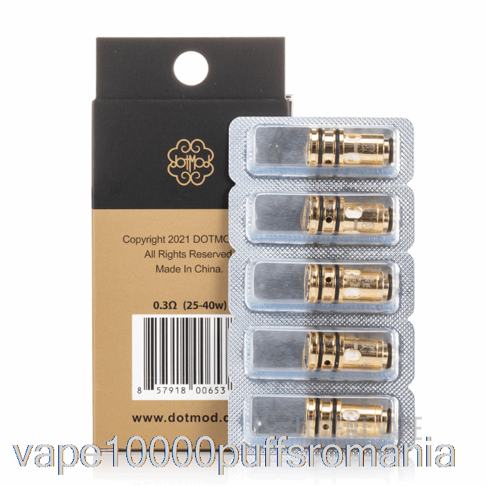 Vape Romania Dotmod Dotcoils 0.3ohm Dotaio V2 Bobine (baza Plana)